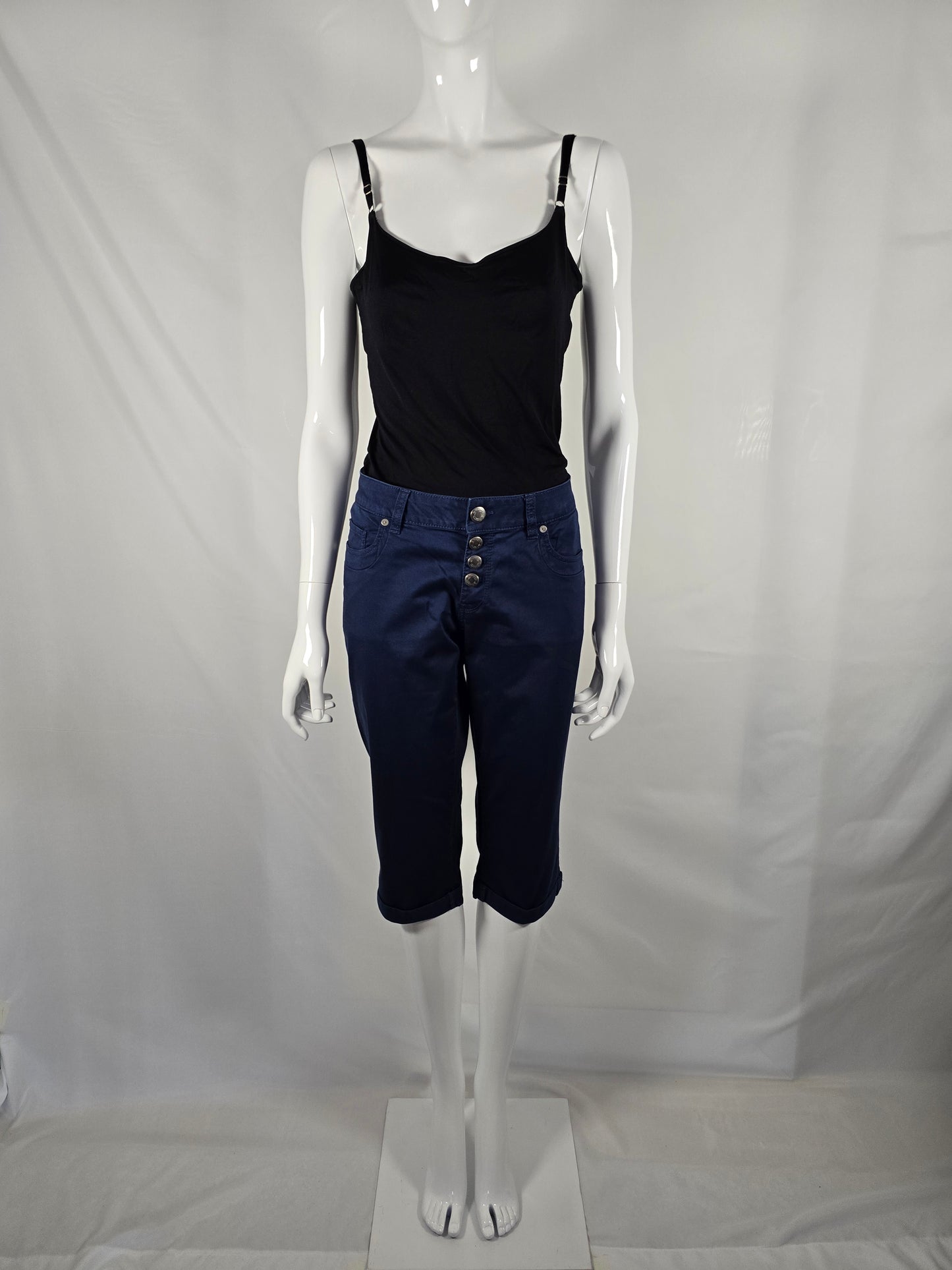 Blaue 3/4-Hose von Q/S – Grösse 38