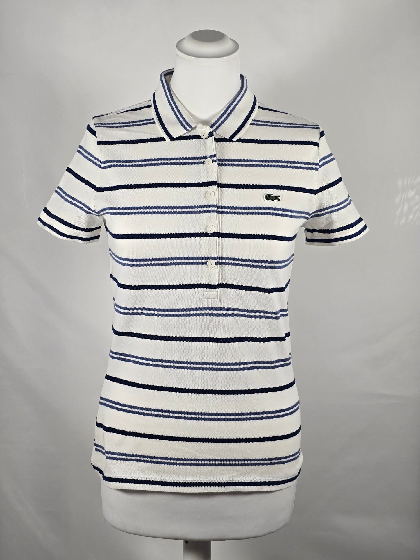 Gestreiftes Polo-Shirt von Lacoste – Grösse 36