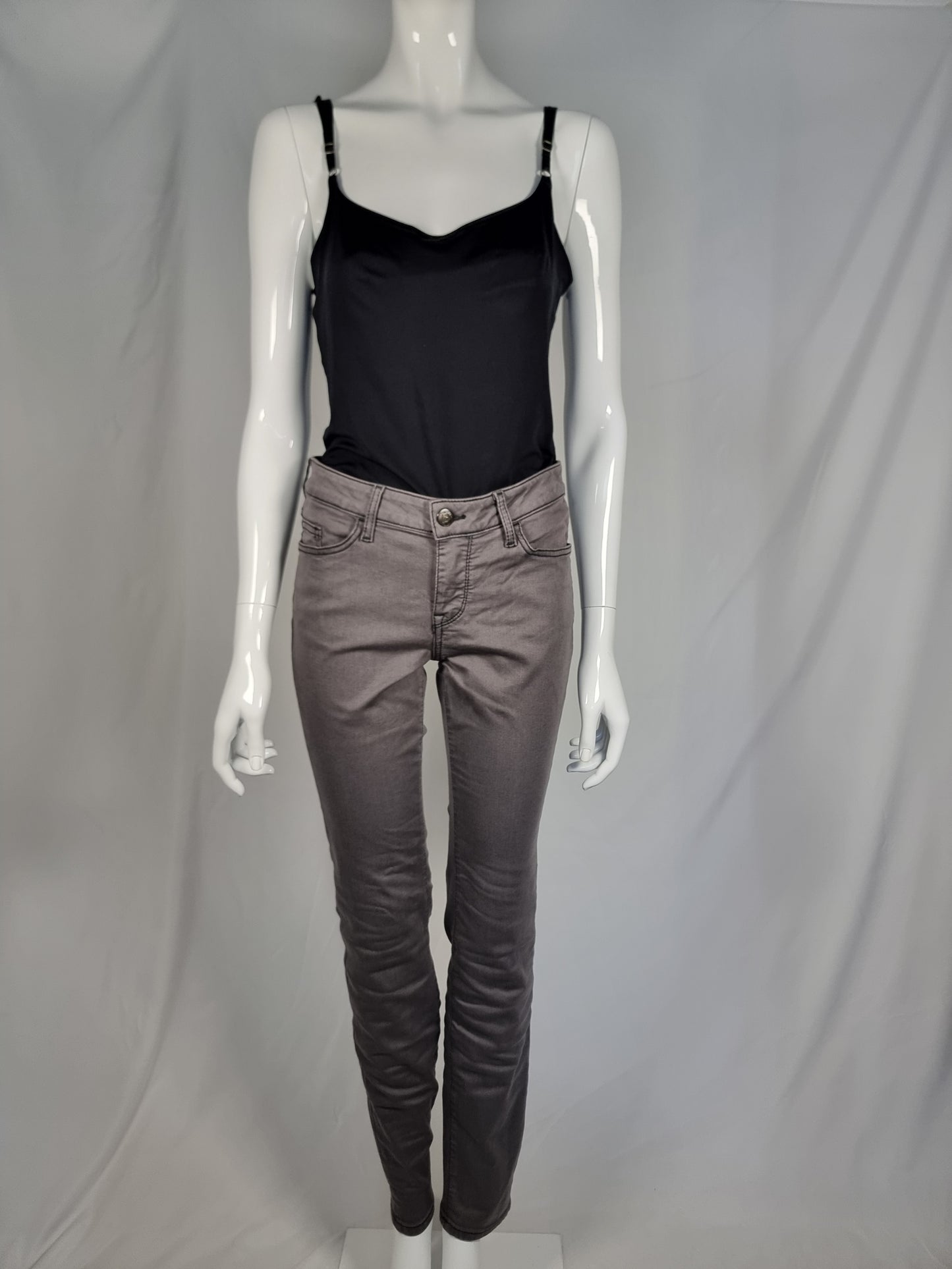 Damen Hose lang Mustang 30/32 grau