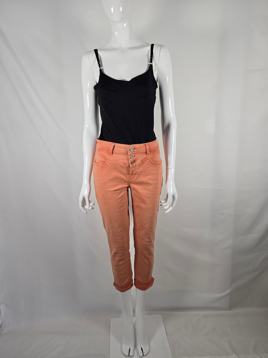 Orangefarbene 3/4-Hose von Street One – Grösse 27
