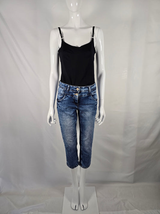 Blaue 3/4-Jeans von Cecil – Grösse 27