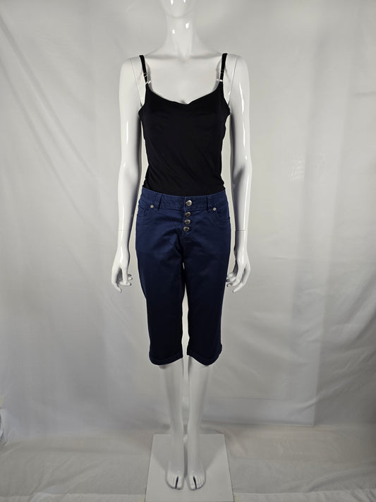 Blaue 3/4-Hose von Q/S – Grösse 38