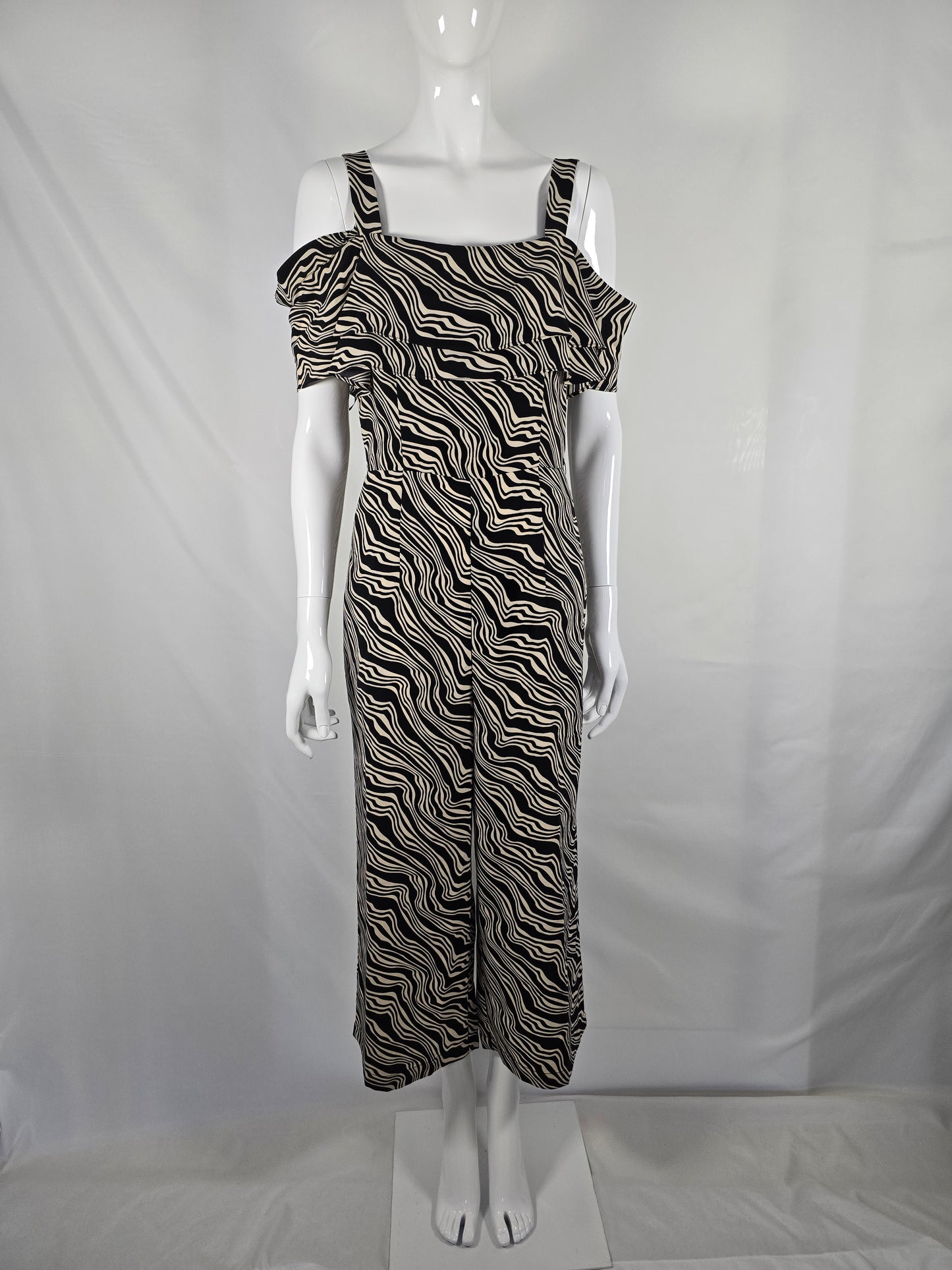 Gemusterter Jumpsuit von Tom Tailor – Grösse 38
