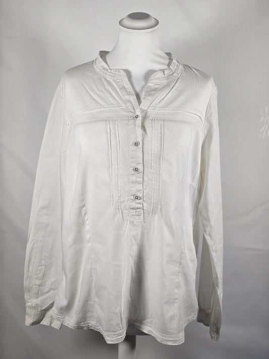 Weisse Bluse von Nile – Grösse L